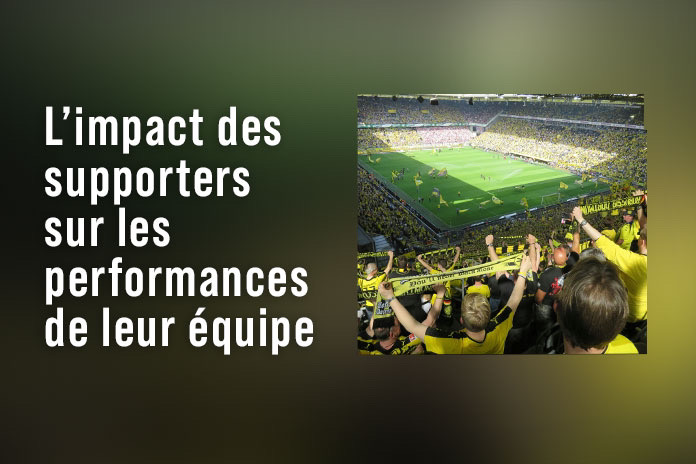 Les supporters du club de Dortmund qui tendent l'écharpe