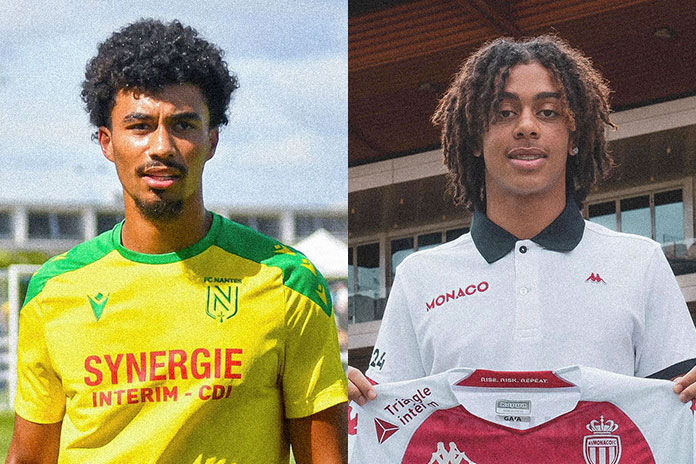 Nathan Zézé (FC Nantes) et Saïmon Bouabré (AS Monaco) NEOM