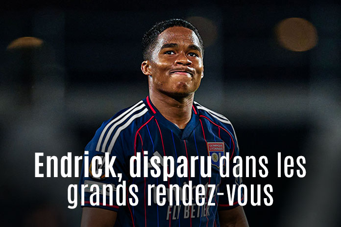Endrick, disparu dans les grands rendez-vous