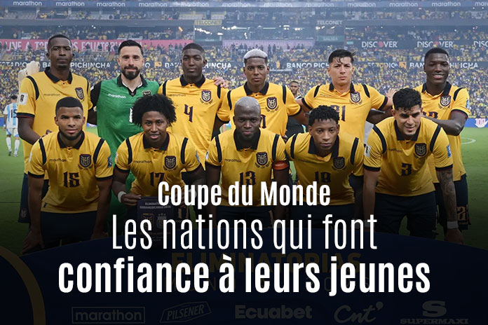 Âge moyen sélections Mondial 2026 Équateur plus jeune effectif