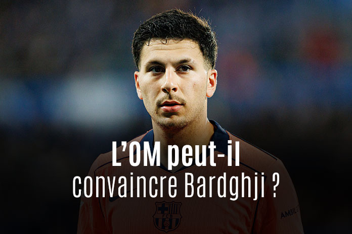 Roony Bardghji OM prêt Barcelone mercato 2025